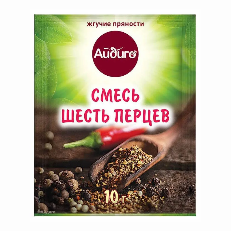Приправа Айдиго Смесь шесть перцев 10г