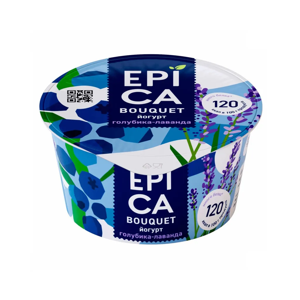 Йогурт Epica Bouquet 4.8% голубика и лаванда 130г