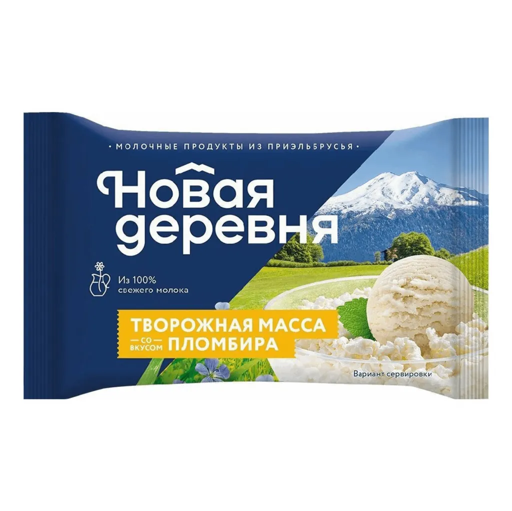 Творожная масса Новая Деревня 15.5% пломбир 180г