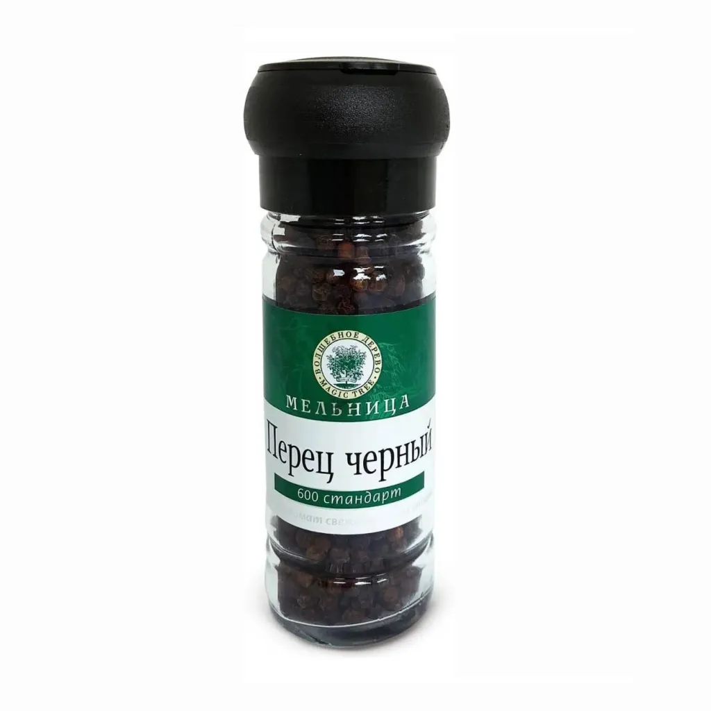 Приправа Волшебное дерево Перец черный горошек  мельница 60г