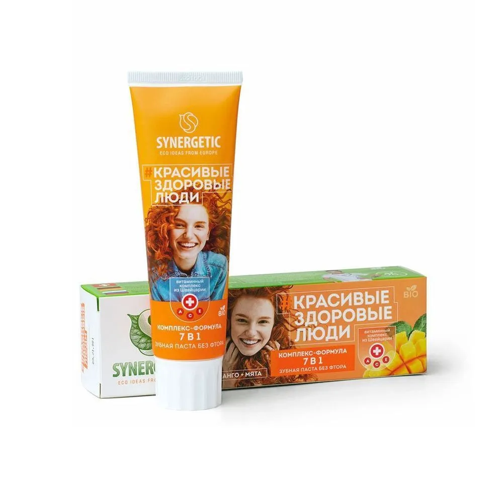 Зубная паста Synergetic комплекс-формула 7в1 100 г