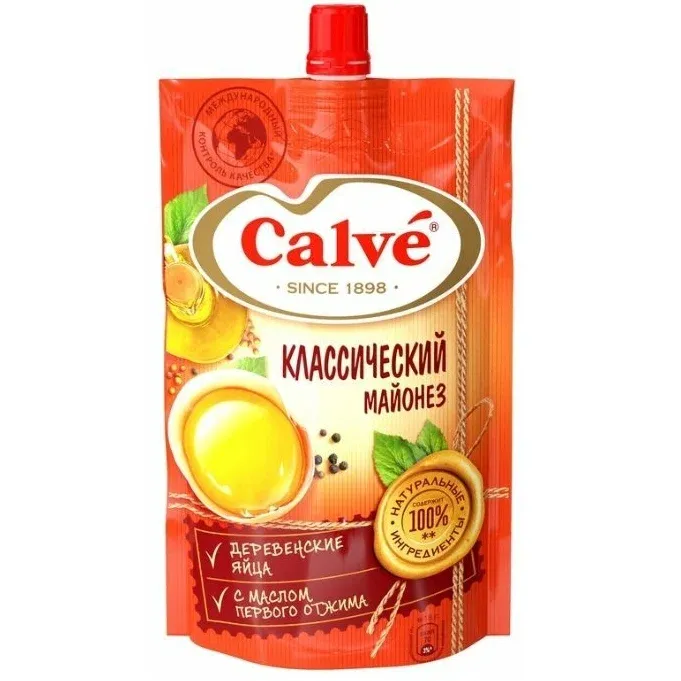 Майонез Кальве Классический 50% 400г