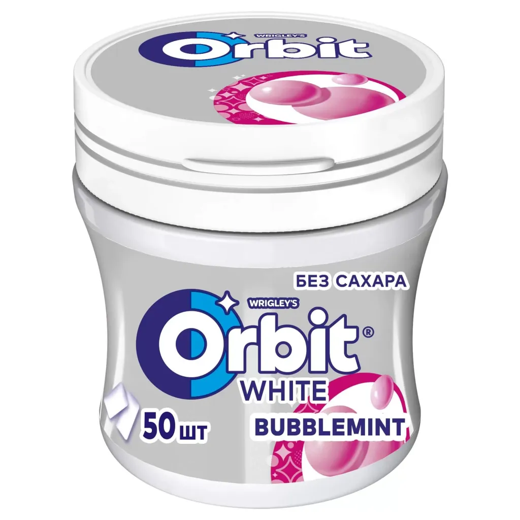Жевательная резинка Orbit White Bubblemint 68г