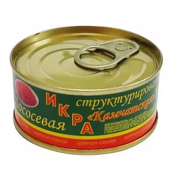 Икра лосося Лунское море структурированная ж/б 95г