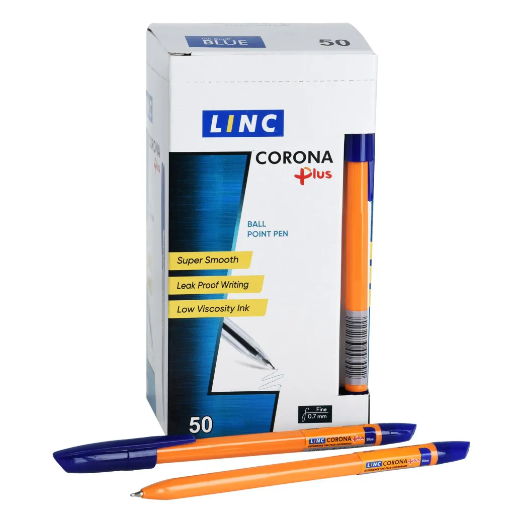 Ручка шариковая 0,7мм синий Corona plus Linc 50