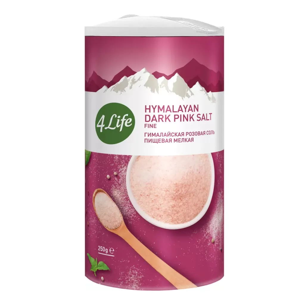 Соль 4Life гималайская розовая мелкая туба 250г