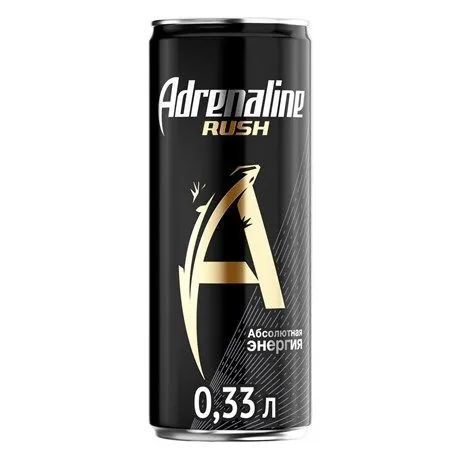 Напиток энергетический Adrenaline Rush ж/б 0,33л Rush