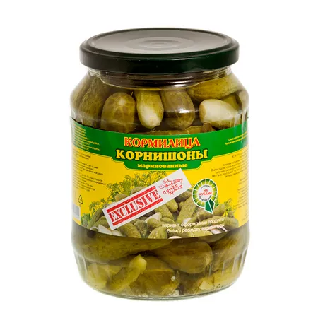 Корнишоны Кормилица 3-6см ст/б 700мл