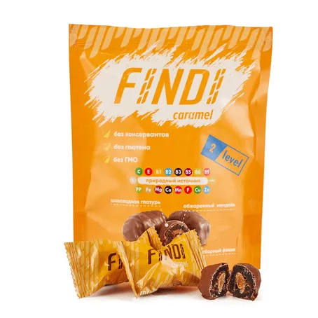 Финики с миндалем Findi в карамели 150г