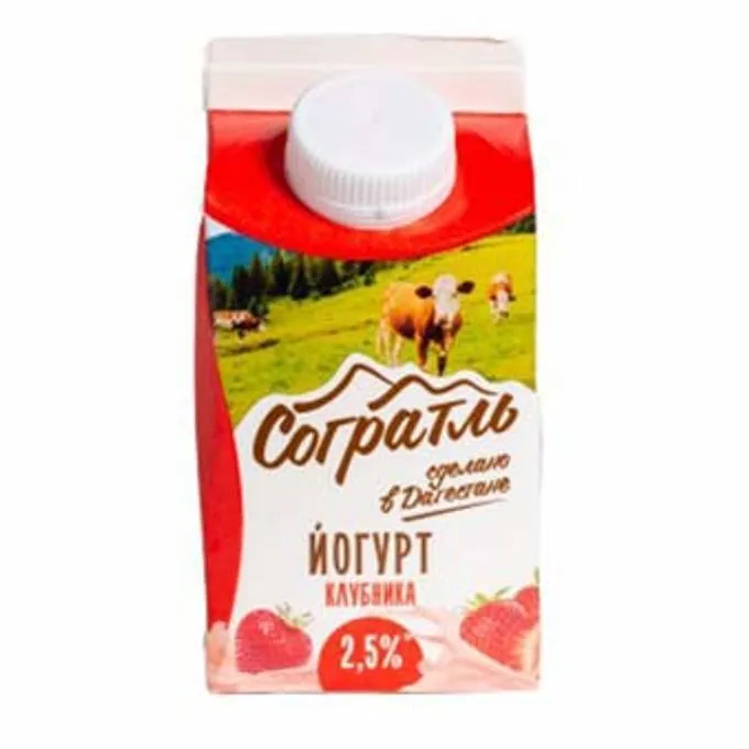 Йогурт Согратль Клубника земляника 900гр