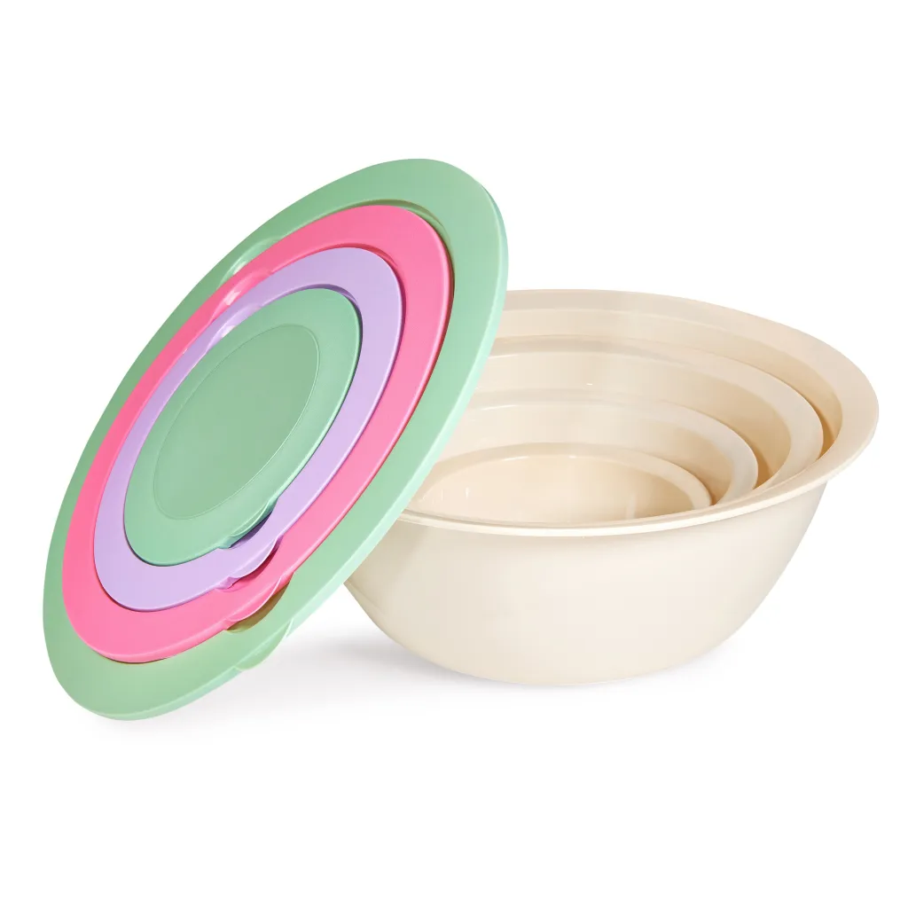 Набор салатников 4шт (3,9+2,1+1,1+0,43л) с крышкой Velvet 8