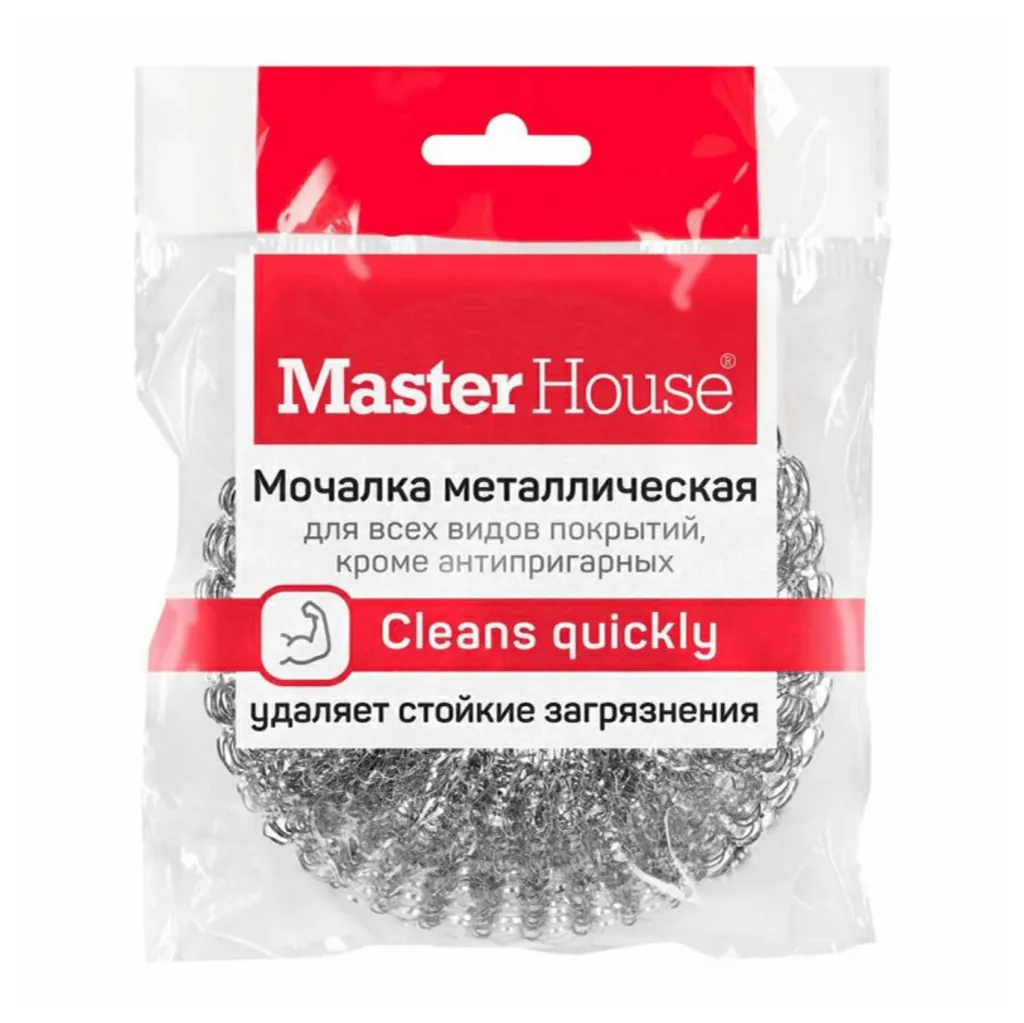 Мочалка металлическая сетка 1шт  Мой Master House
