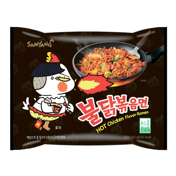 Лапша бп Hot Chicken курица супер острая Samyang 140г