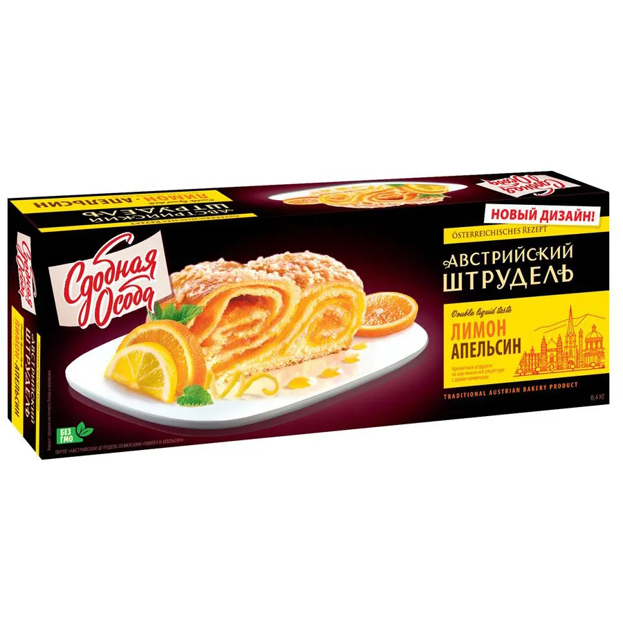 Австрийский штрудель лимон и апельсин Сдобная Особа 400г