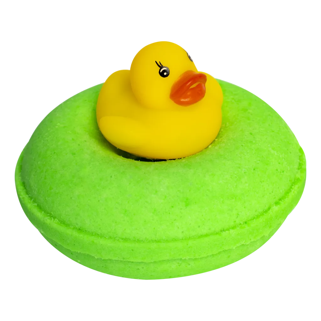 Бурлящий пончик для ванной Л Косметикс Уточка зеленая 160г