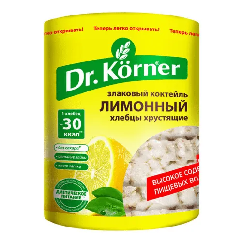 Хлебцы Dr.Korner Злаковый коктейль Лимонный 100г