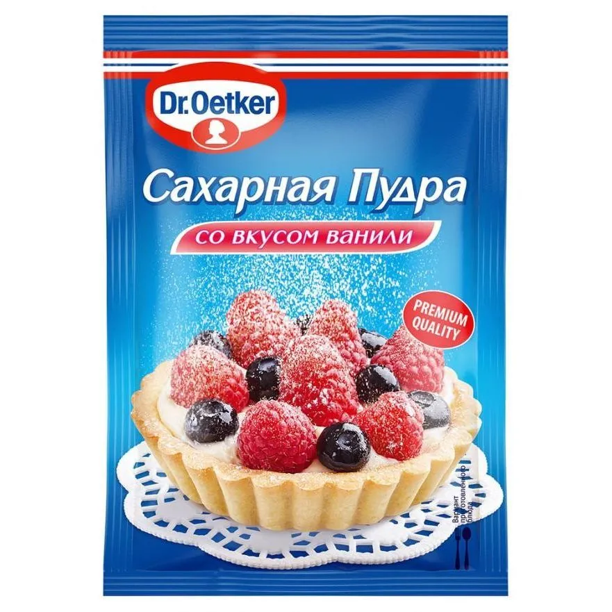 Сахарная пудра DrOetker аром ванили 80г