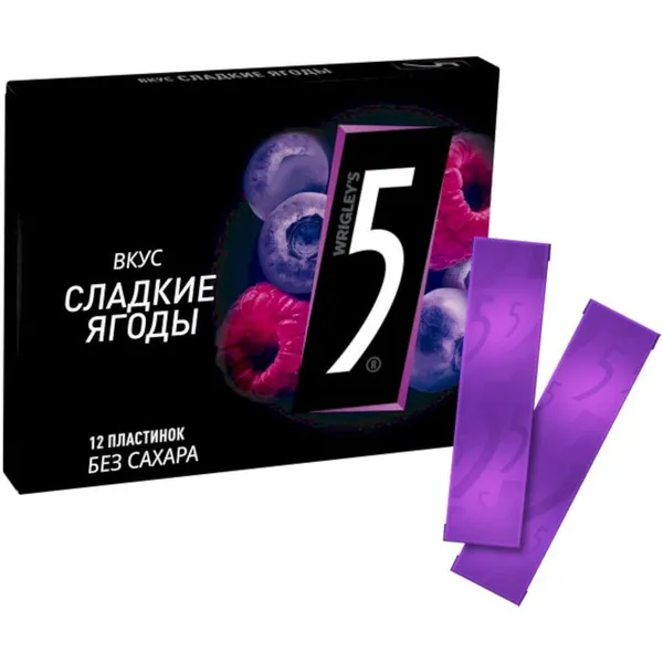 Жевательная резинка Файв  Сладкие ягоды 15,6г