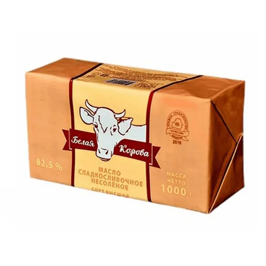 Масло сливочное Белая корова 82.5% 1кг