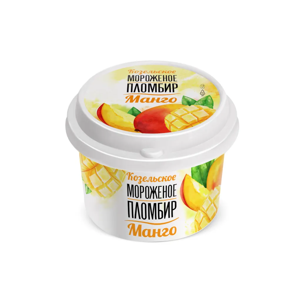 Мороженое Козельское пломбир манго пл/ст 150 г