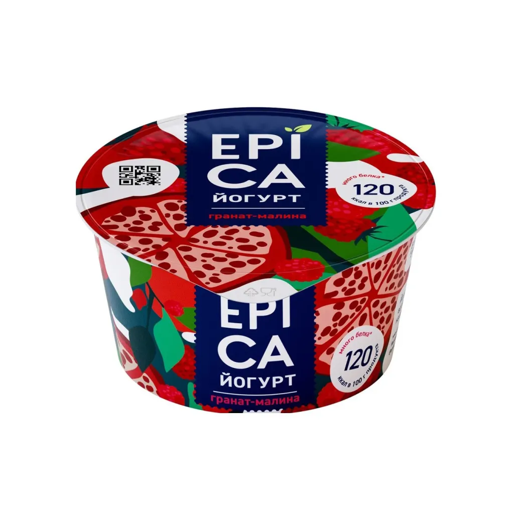 Йогурт Epica 4.8% гранат малина 130г