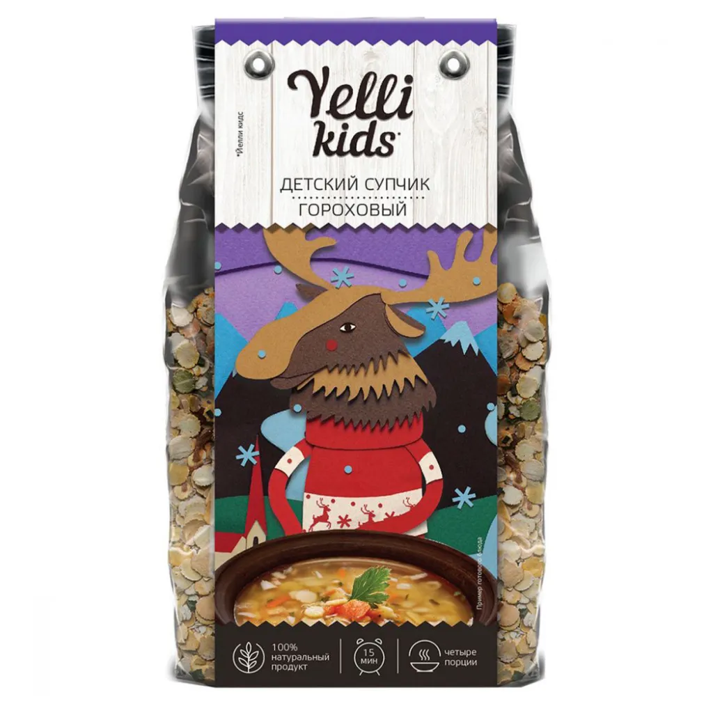 Супчик Детский Гороховый Yelli 100г