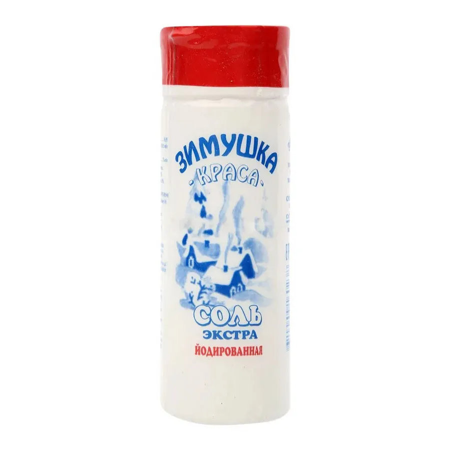 Соль Зимушка краса Экстра йодированная п/б 180г
