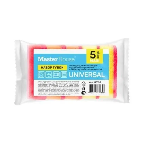 Набор губок 5шт 93*65*27см Мой графит Master House
