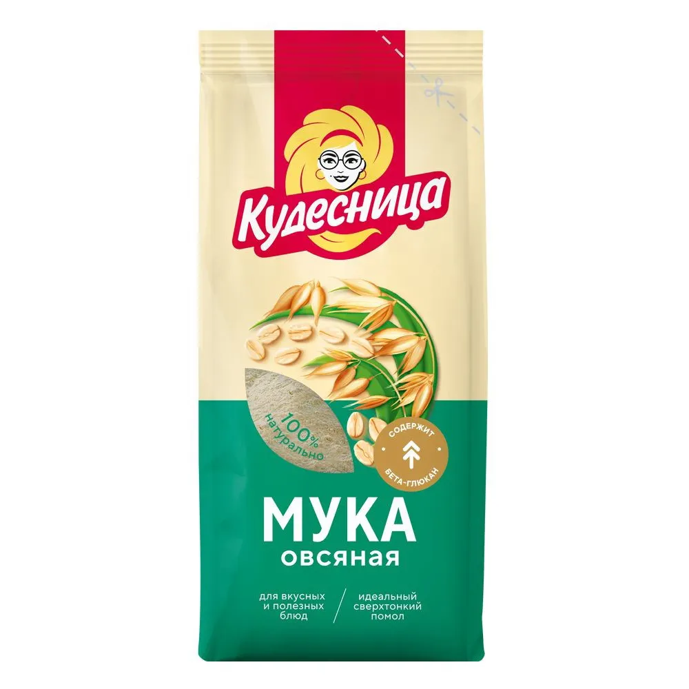 Мука Кудесница овсяная 400г