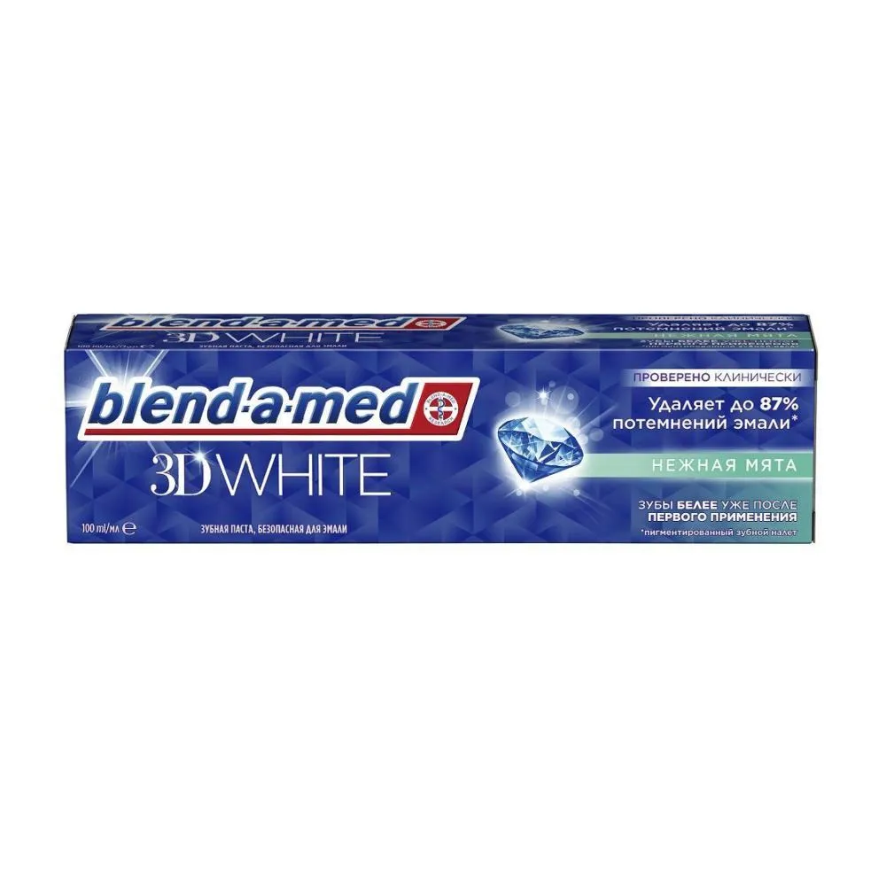 Зубная паста Blend-a-med 3D White Нежная мята 100мл