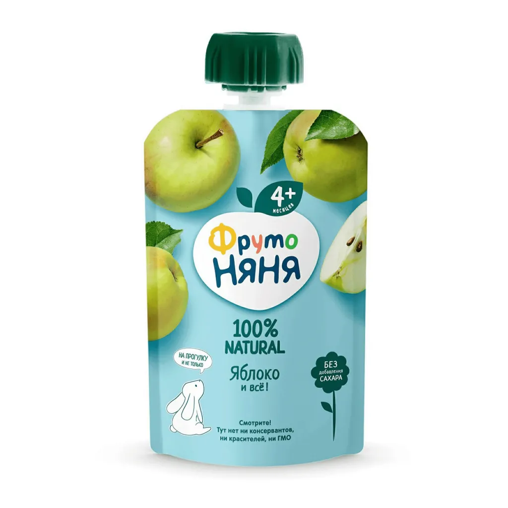 Пюре ФрутоНяня Яблоко с 4 месяцев 90г