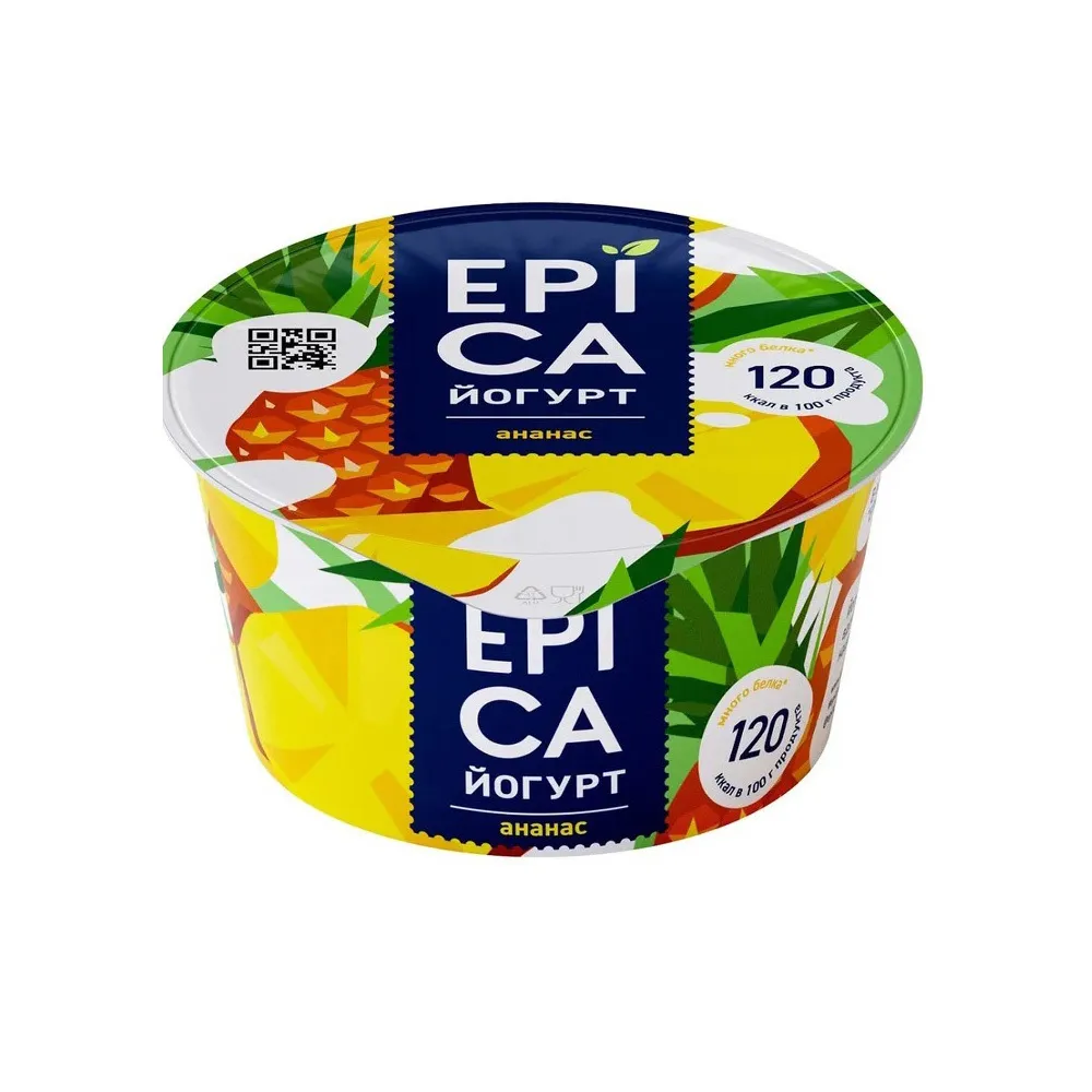 Йогурт Epica 4.8% с ананасом 130г