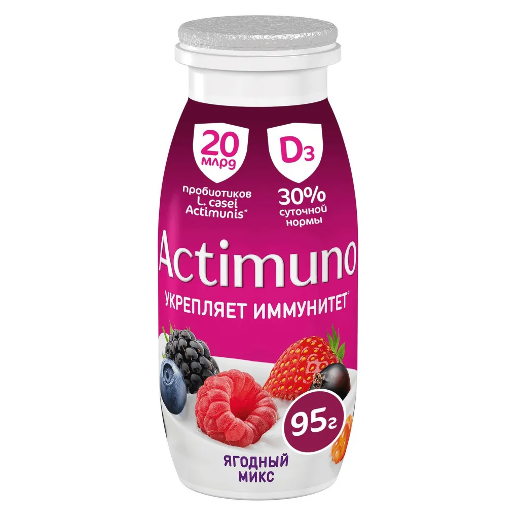 Йогурт Actimuno ягодный микс 95г