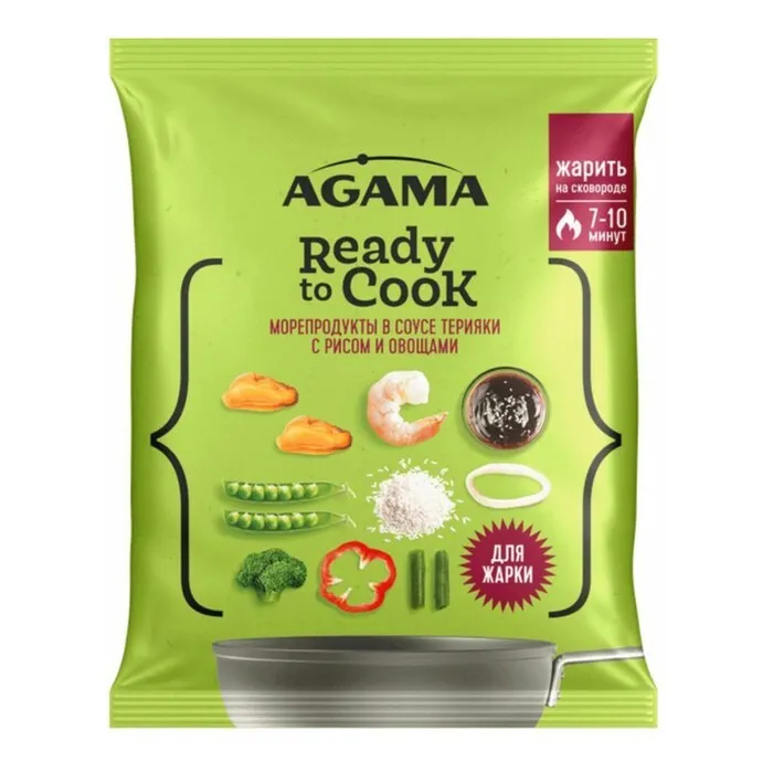 Рис терияки с морепродуктами Agama 320г