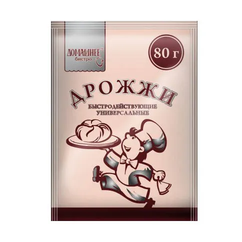 Дрожжи Домашнее бистро сухие быстродействующие 80г