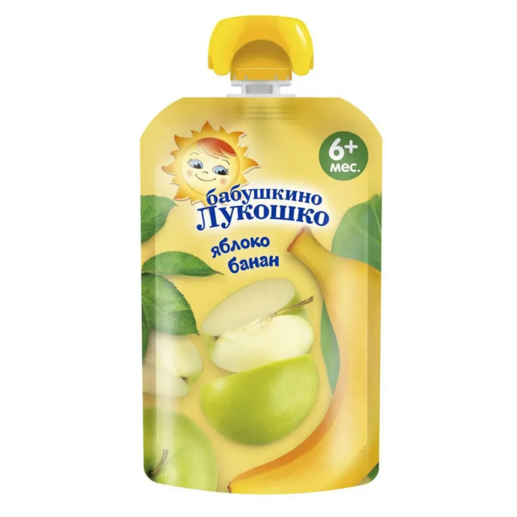 Пюре Бабушкино Лукошко  Яблоко-банан 90г