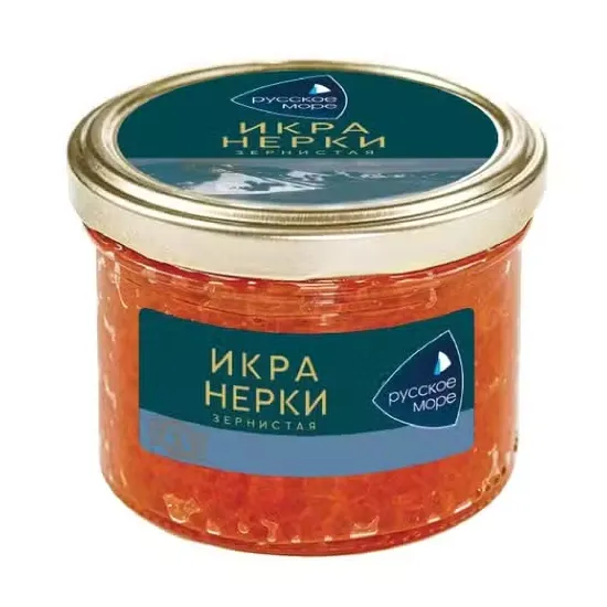 Икра Русское море Нерки лососевая зернистая ст/б 210г