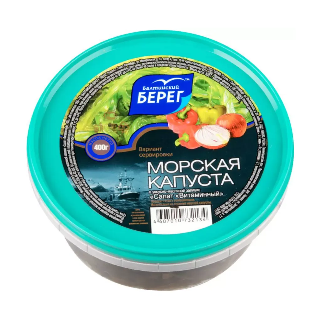 Морская капуста Балтийский Берег Витаминный 400г