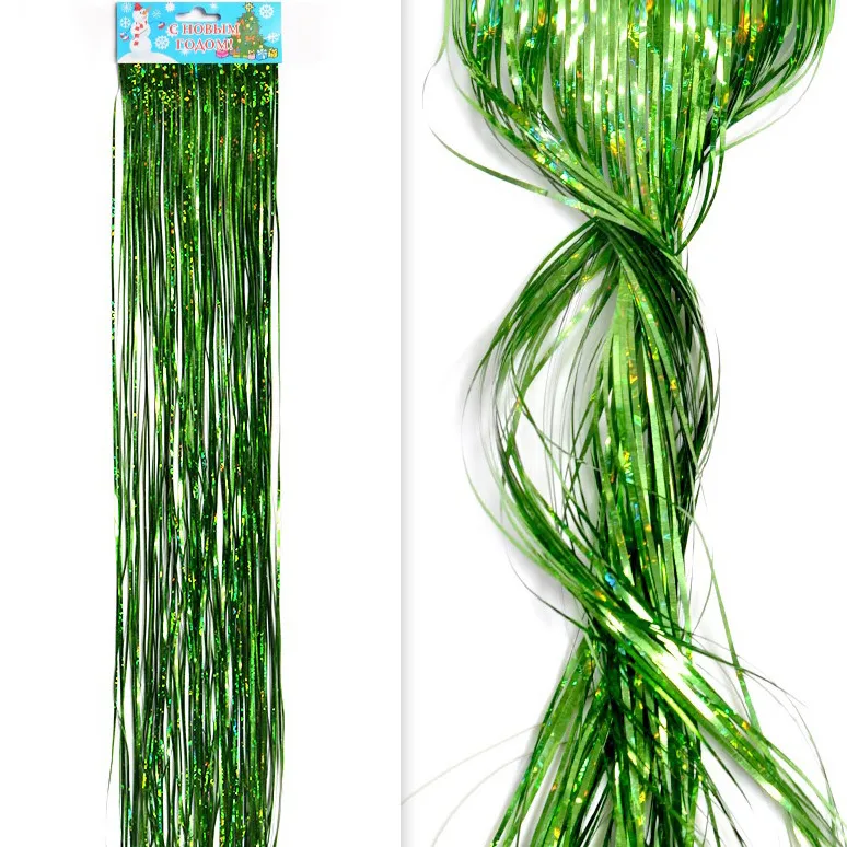 Дождик новогодний 20см*1,5м зелёный 20