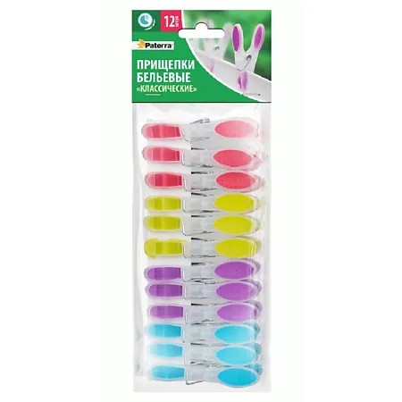 Прищепки для белья 12шт Классические 24