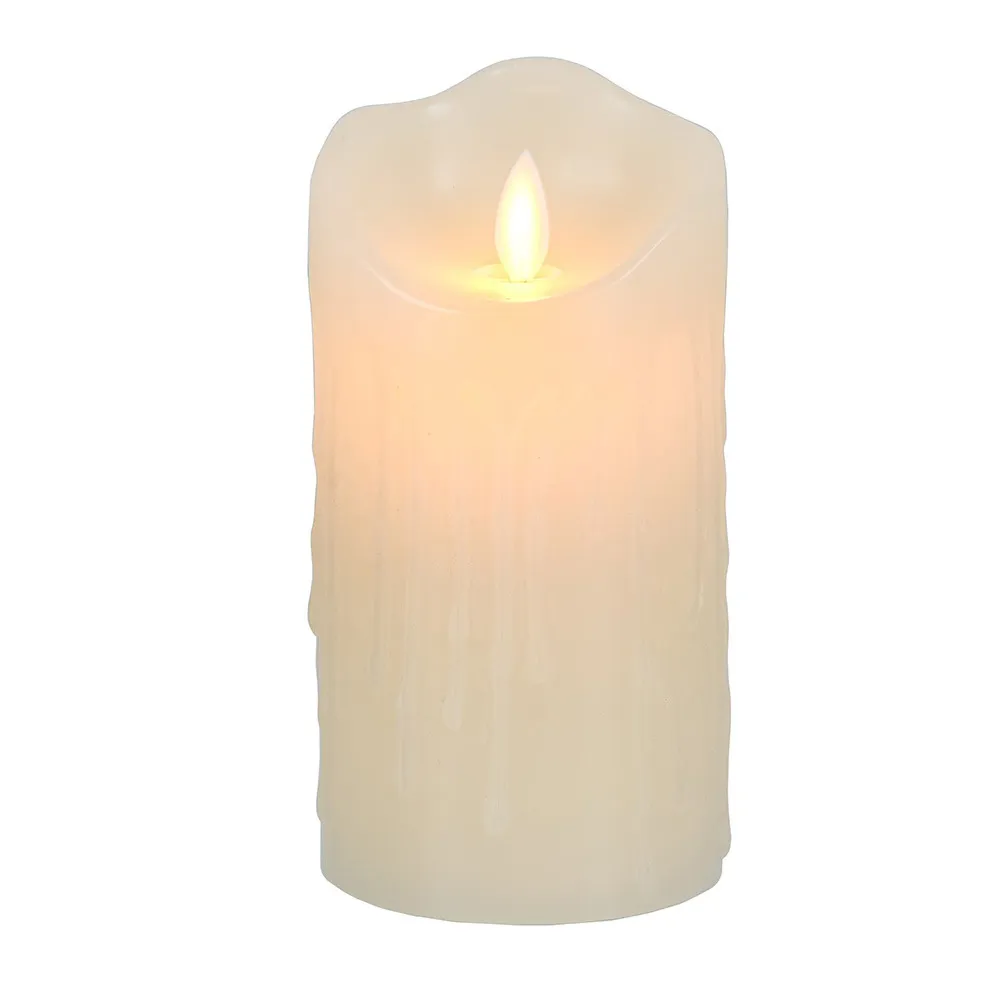 Свеча светодиодная 7,5*15см многофункциональная воск с пультом ДУ Vegas 60