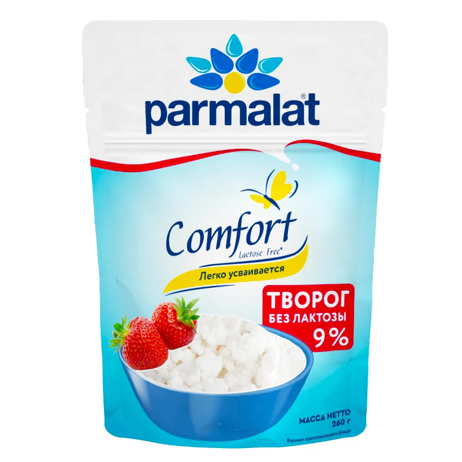 Творог Parmalat безлактозный 9% 260г