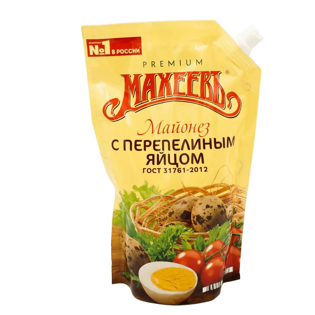 Майонез Махеевъ с перепелиным яйцом 50.5% 380г