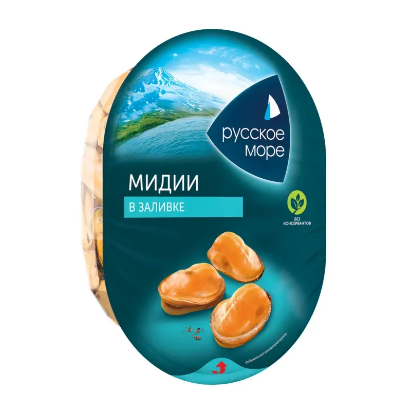 Мясо мидии Русское Море в заливке 180г