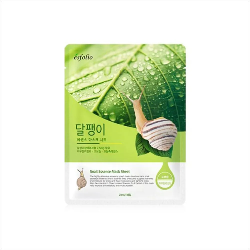 Маска тканевая для лица Esfolio с медом и фил улитки Корея