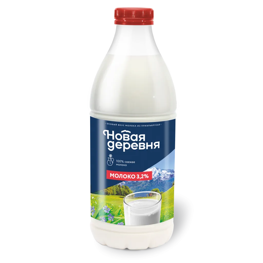 Молоко Новая деревня пастер 3.2% бут 1400г