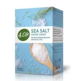Соль 4Life йодированная морская крупная 1000г