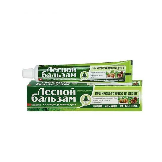 Зубная паста Лесной Бальзам Кора дуба и пихта 75мл