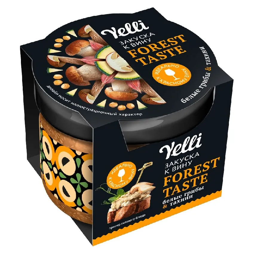 Закуска Yelli AROMA TOMATO Белые грибы Тахини 100г