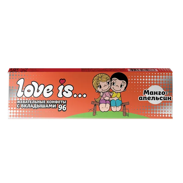 Жеват конфеты Love Is Манго Апельсин 20г